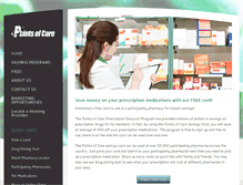 Tablet Screenshot of pointsofcare.com